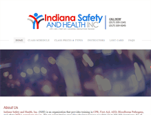 Tablet Screenshot of indianasafetyandhealth.com